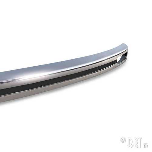 Bumper, square European front, With indicator holes, chrome Brazilian quality