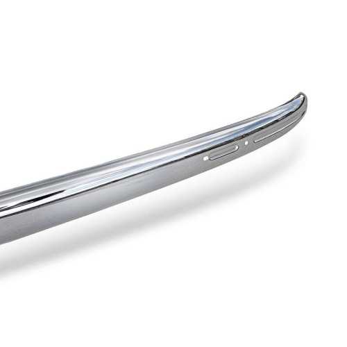 Bumper, front, (split) with groove, Original chrome