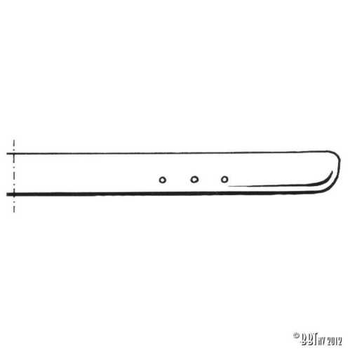 Bumper, European rear, Super chrome