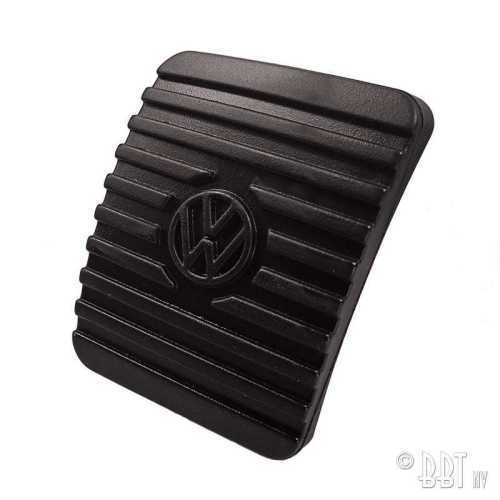 Rubber brake/clutch pedal with logo / Wedge type - Original
