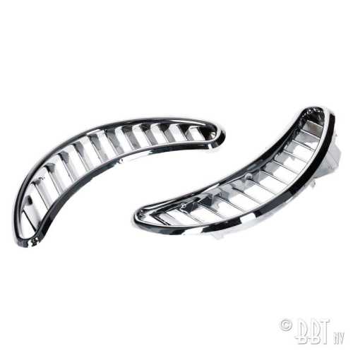 Quarter grilles chrome (pair)