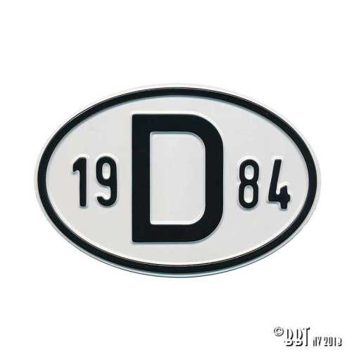 Schild D 1984