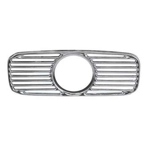 Dashgrille with hole for clock, chrome