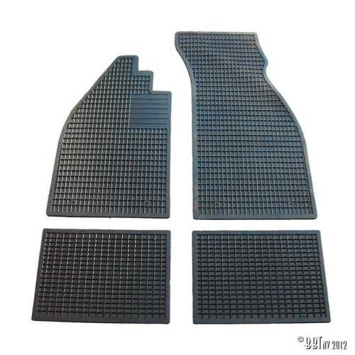 Rubber floormatset 4pcs / German