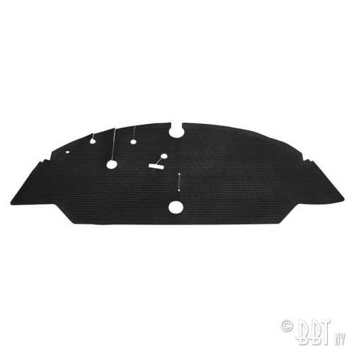 Front rubber floor mat (black)