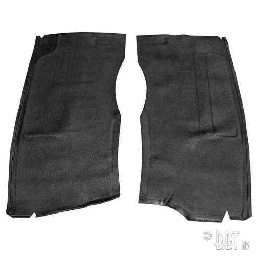 Front rubber seat mats (black)