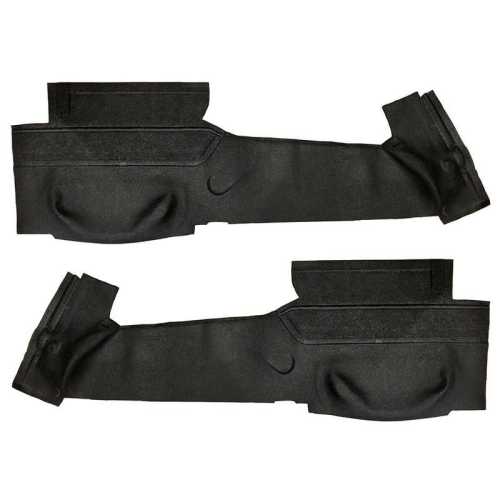 Rubber mats seat stand walkthrough (without bulkhead behind seat) black