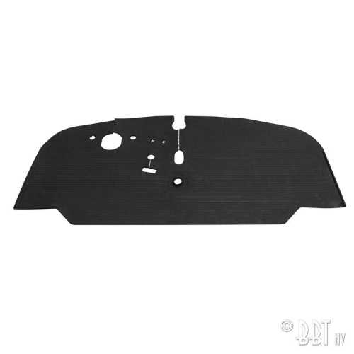 Front rubber floor mat (black)