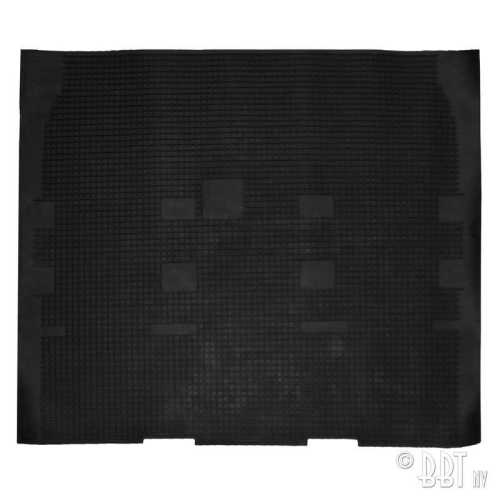 Rear rubber floor mat (black)
