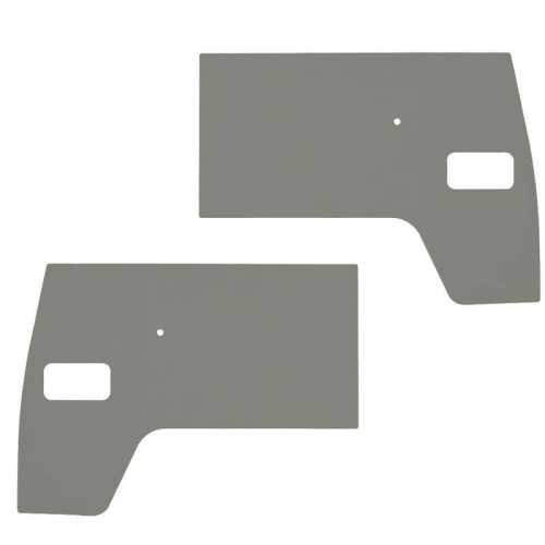 Front door panels, grey, as pair