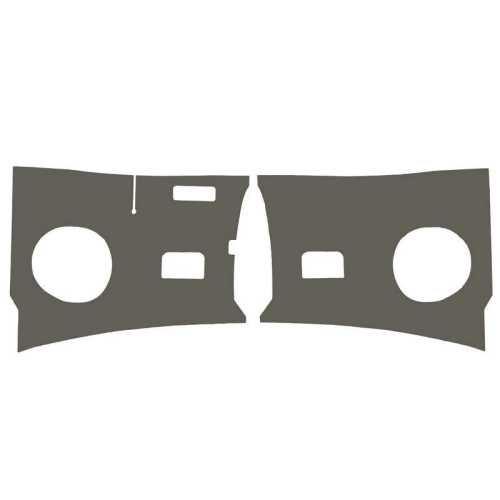 Kick panels, grey, as pair