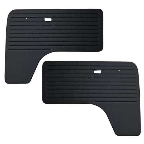 Doorpanels black (front)