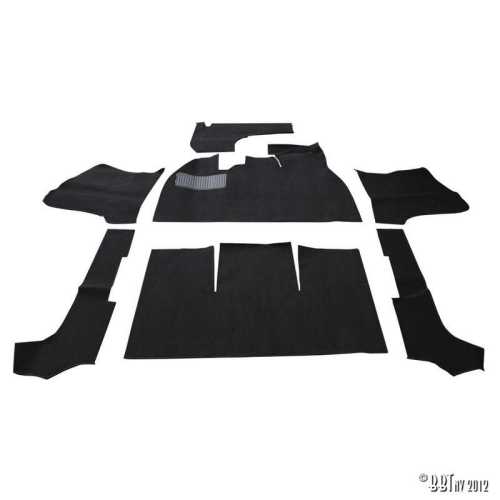 Carpet kit, Beetle convertible, black