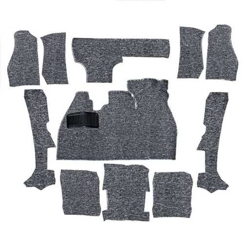 Carpet kit, Beetle convertible, grey