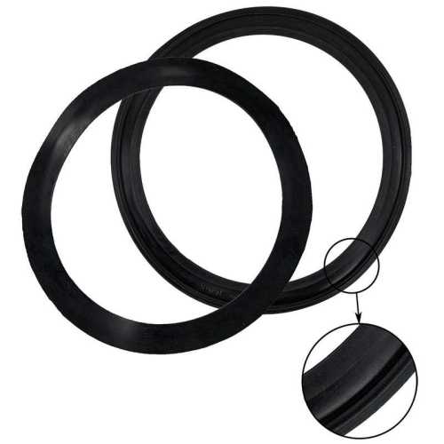 Rubber between glass and headlight bucket, front, as pair, German quality
