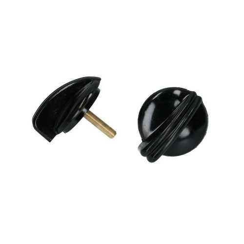 Knob wiper-/ lightswitch bakelite, black (pair)