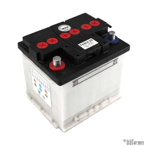 Batterie, Pluspol links, Typ 2