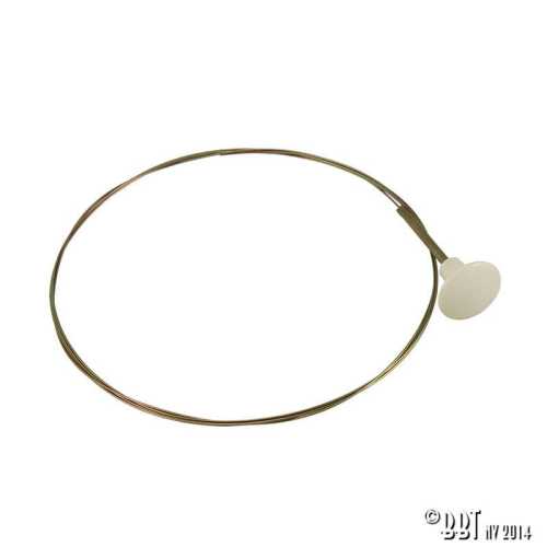 Decklid inner cable Karmann Ghia, ivory