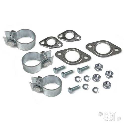 Auspuffbefestigungssatz 25-30pk / Ein endrohr