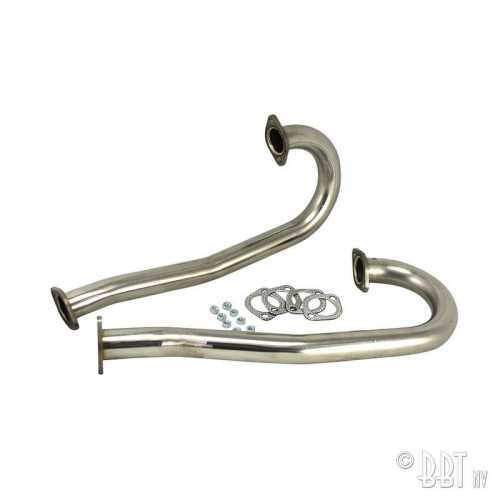 J-Tubes 38mm with flanges, Stainless Steel