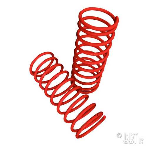 Suspension springs, 4-5 cm lowered, with TüV as pair