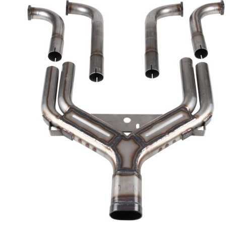 Porsche 356 Carrera Racing tube set replacing the heat exchangers (no heating function), OE design