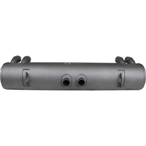 Porsche 356 B T6 Europe C Europe 912 Europe Exhaust rear. Made of steel with grey heat resistant paint