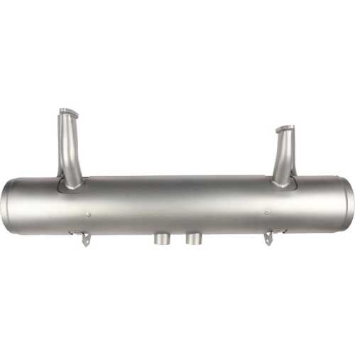 Porsche 356 B T5 Europe B/C Export USA 912 Export USA Exhaust rear. Made of glass bead blasted stainless steel
