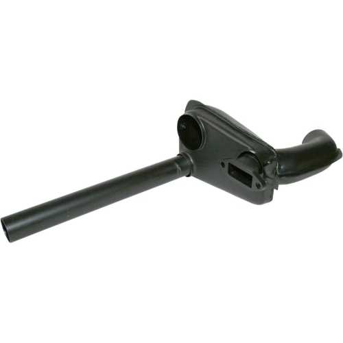 Porsche 356 A B T5 Europe B/C Export USA Heat exchanger, right. Made of steel with black paint