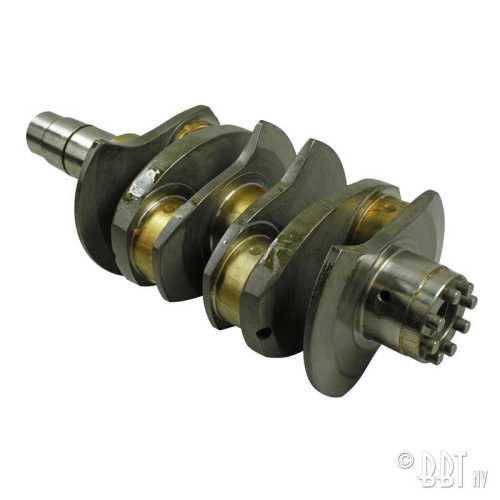 Kurbelwelle mit Gegengewichten, 74 mm Hub, VW Pleuellager Standard