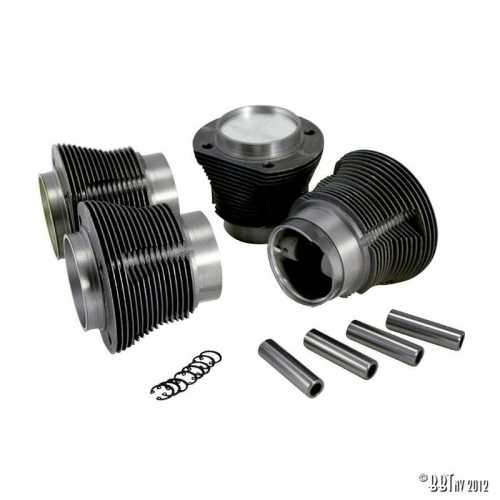 Kolben mit Zylinder 1200 CC - 83 mm/90mm Gehause (4st) - AA Performance
