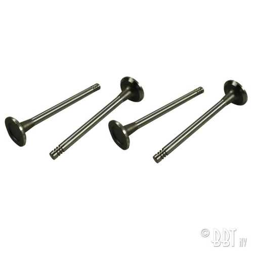 Auslaßventile 30 mm, 8 mm Führung, einfachem Einlaß, Satz 4 Stück
