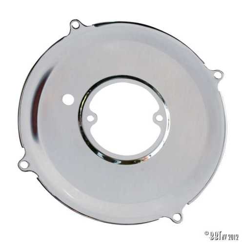 Backing plate dynamo/alternator, Chrome