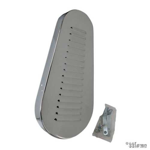 Pulley guard, with louvers