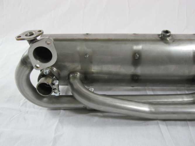 Ahnendorp VW Beetle Type 1 Customsport Exhaust - stainlees steel - carb. heading - w/o tail pipes
