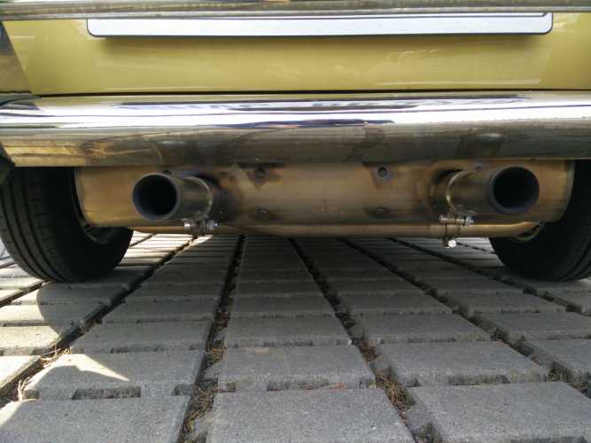 Ahnendorp VW Beetle Type 1 Customsport Exhaust - stainlees steel - carb. heading - w/o tail pipes