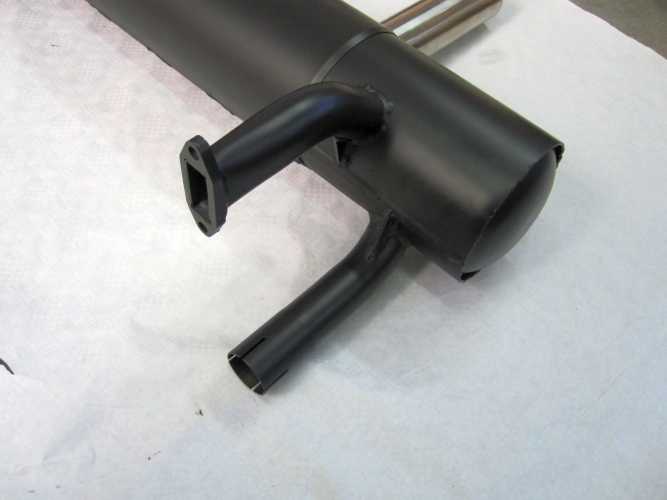 Sport exhaust Porsche 356 with 2 polished tail pipes