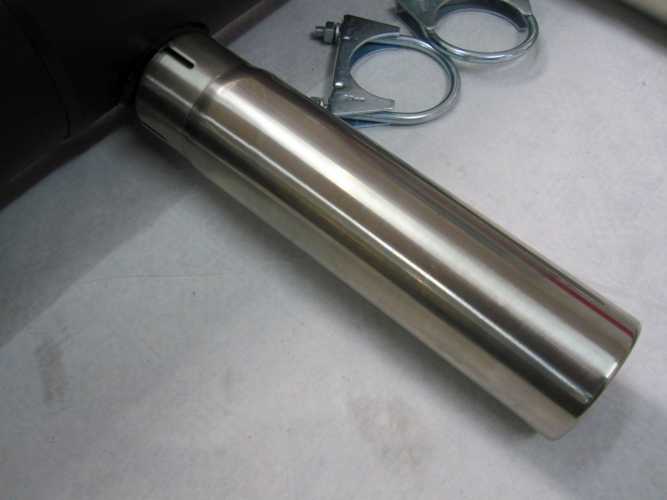 Sport exhaust Porsche 356 with 2 polished tail pipes