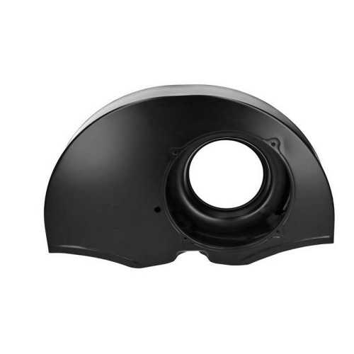 Black fan shroud with doghouse