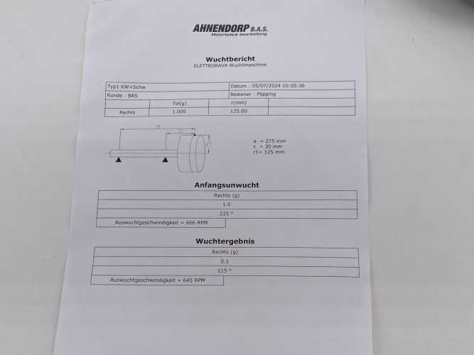 Flywheel Typ 1 200mm BAS NEW
