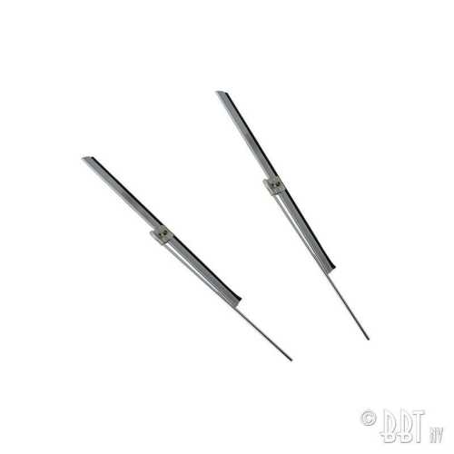 Wiper blade + arm, pair