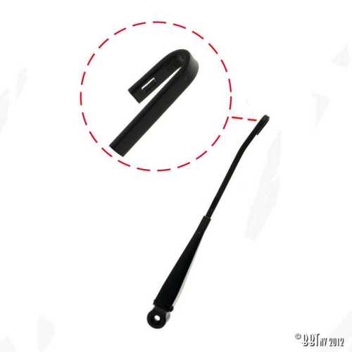 Wiper arm, black, each, left