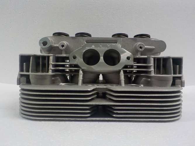 Zylinderköpfe VW Typ 1 Doppelkanal 044 NEUE VERSION langes M14 Zündkerzengewinde, SATZ = 2 Stück, Bleifrei - 1600ccm Version