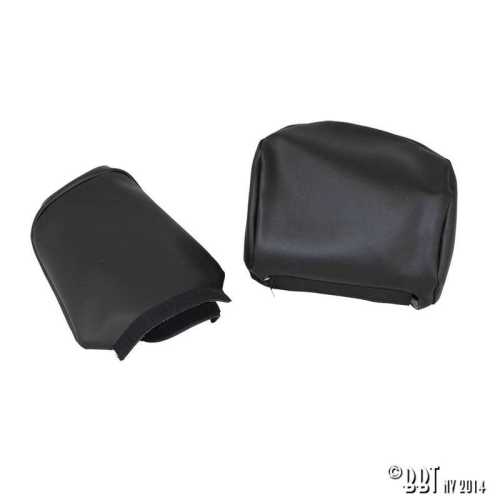 Headrests smooth vinyl as pair