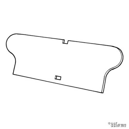 Rear seat panel