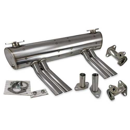 Exhaust Abarth 25/36hp 'Vintage Speed' with pre-heat risers / Stainless steel