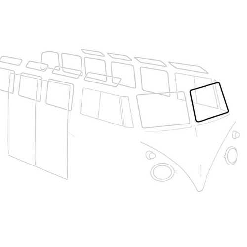 Windscreen seal, left. German quality with preformed corners