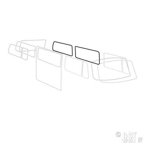 Side window seal 'Deluxe' (plastic trim) TQ