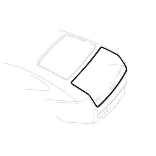 Rear deck seal - Fastback