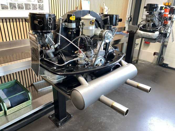 Schalldämpfer, Sport. Für VW Typ 1 Käfer mit Porsche 356 Motor